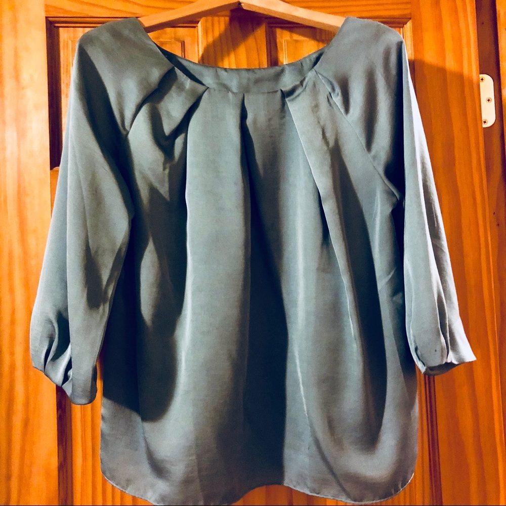 Blue Silk Top [Sz 10]